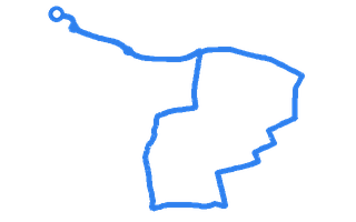Route shape for Route 11 at Grimbsy Coldwater DTC