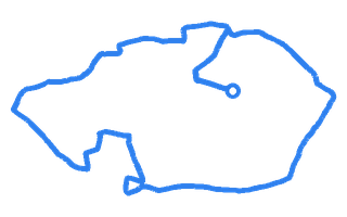 Route shape for Route 2 at Guildford DTC