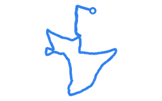 Route shape for Route 6 at Guildford DTC