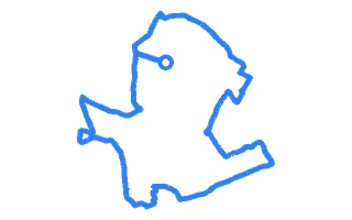 Route shape for Route 10 at Guildford DTC