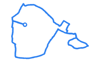 Route shape for Route 16 at Guildford DTC