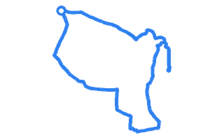 Route shape for Route 1 at Halifax DTC