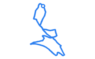 Route shape for Route 2 at Halifax DTC