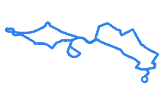 Route shape for Route 4 (NEW) at Hamilton DTC