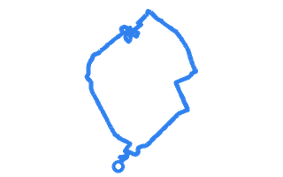 Route shape for Route 6 at Hamilton DTC