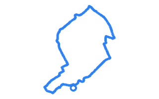 Route shape for Route 10 at Hamilton DTC