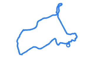 Route shape for Route 12 at Hamilton DTC