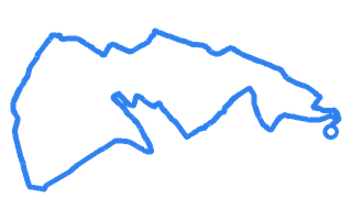 Route shape for Route 13 at Hamilton DTC