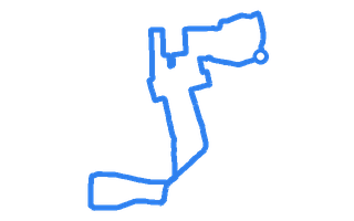 Route shape for Route 3 at Hartlepool DTC