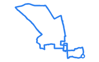 Route shape for Route 5 at Hartlepool DTC