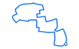 Route shape for Route 6 at Hartlepool DTC