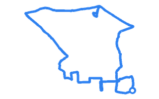 Route shape for Route 7 at Hartlepool DTC