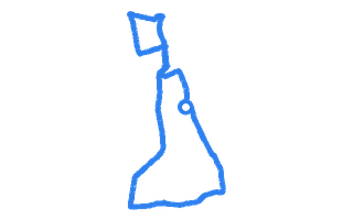 Route shape for Route 9 at Hartlepool DTC