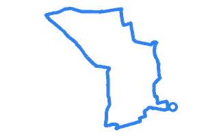 Route shape for Route 12 at Hartlepool DTC