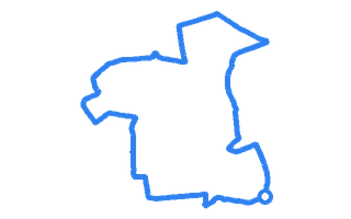 Route shape for Route 14 at Hartlepool DTC