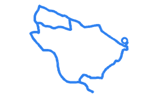 Route shape for Route 2 at Hastings (Ore) DTC