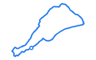 Route shape for Route 1 at Hawick DTC
