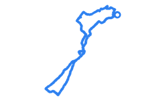 Route shape for Route 7 at Hawick DTC