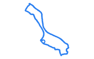 Route shape for Route 1 at Hendon DTC
