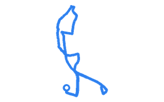 Route shape for Route 5 at Hendon DTC