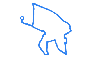 Route shape for Route 6 at Hendon DTC