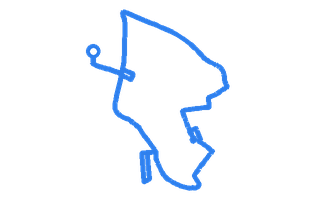 Route shape for Route 8 at Hendon DTC