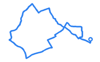 Route shape for Route 9 at Hendon DTC