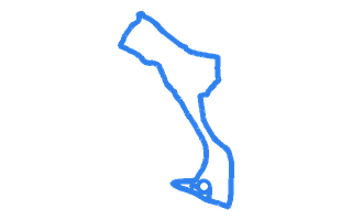 Route shape for Route 11 at Hendon DTC