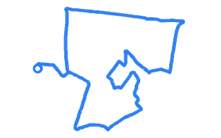 Route shape for Route 1 at Hereford DTC