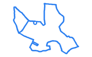 Route shape for Route 4 at Hereford DTC