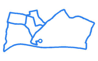 Route shape for Route 1 at Herne Bay DTC