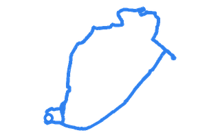 Route shape for Route 1 at Heysham DTC