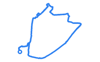 Route shape for Route 2 at Heysham DTC