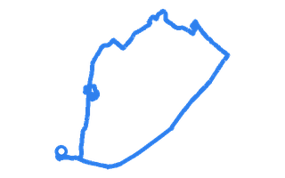 Route shape for Route 3 at Heysham DTC
