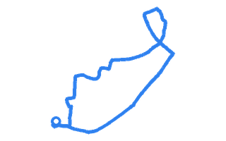 Route shape for Route 13 at Heysham DTC