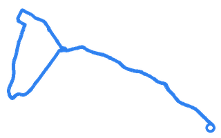 Route shape for Route 4 at High Wycombe DTC