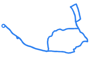 Route shape for Route 5 at High Wycombe DTC