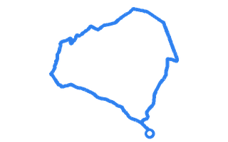 Route shape for Route 12 at High Wycombe DTC