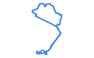 Route shape for Route 10 at High Wycombe DTC (Holiday Inn)