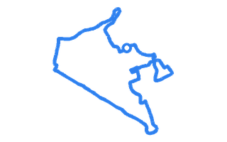 Route shape for Route 1 at Hinckley DTC