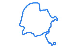 Route shape for Route 2 (NEW) at Hinckley DTC