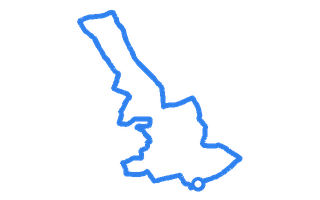 Route shape for Route 8 at Hinckley DTC