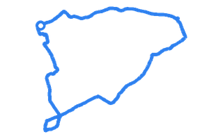 Route shape for Route 18 (NEW) at Hinckley DTC