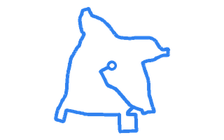 Route shape for Route 8 at Hither Green DTC