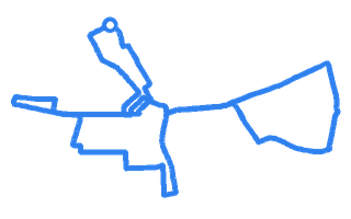 Route shape for Route 10 at Hither Green DTC