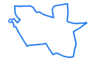 Route shape for Route 12 at Hither Green DTC