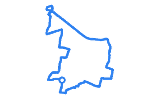 Route shape for Route 13 at Hornchurch DTC