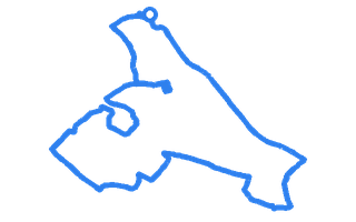 Route shape for Route 1 at Huddersfield (Cedar Hotel) DTC