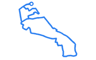 Route shape for Route 6 at Huddersfield (Cedar Hotel) DTC