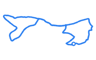 Route shape for Route 1 at Huddersfield DTC